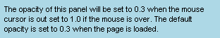 When the mouse cursor is over
