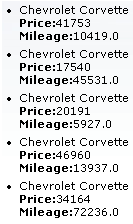Unordered list