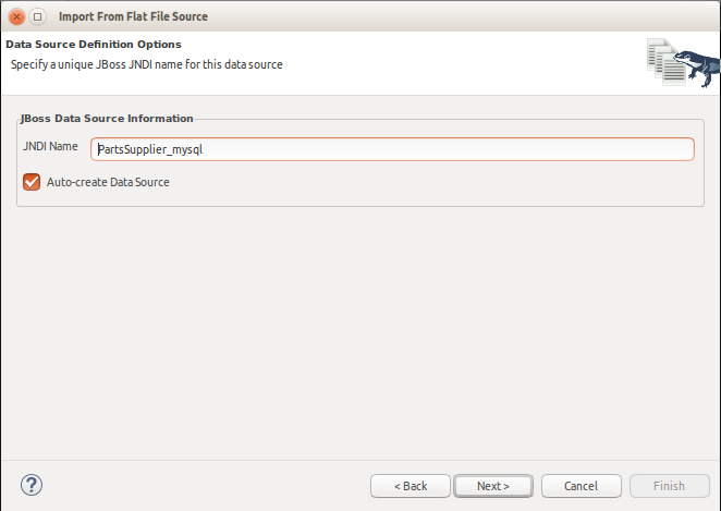 Data File Source Selection Page