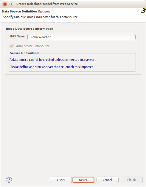 Data File Source Selection Page