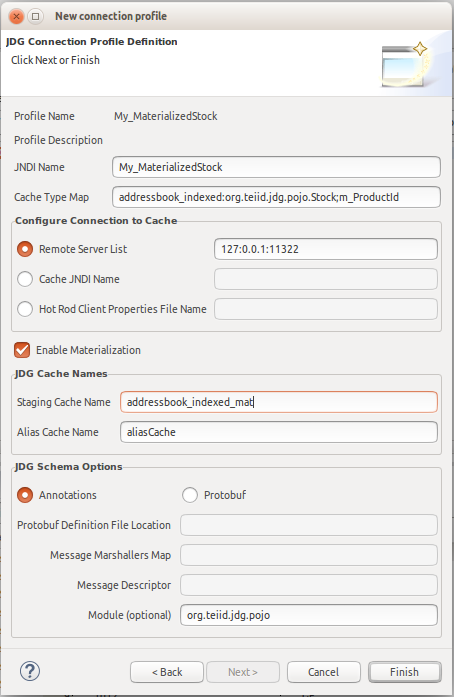 JDG Connection Profile Page 2