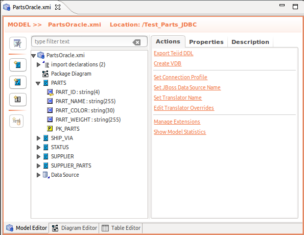 Model Editor Tab