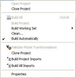 Clone Project In Project Menu