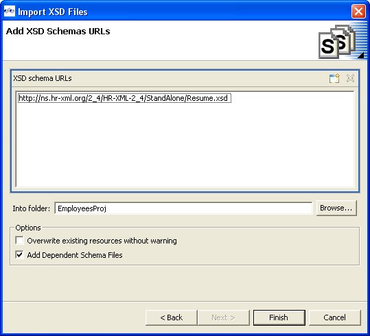 Add XSD Schema URLs