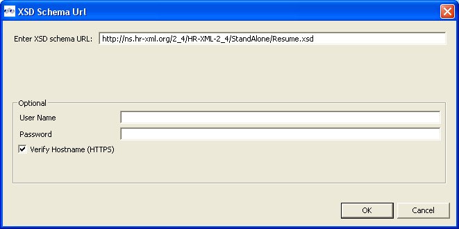 Define XSD Schema URL