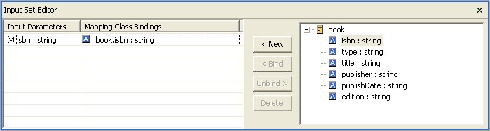 Input Set Editor Panel