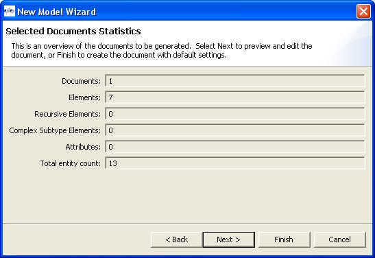 Selected Documents Statistics Dialog
