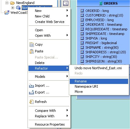 Refactor Rename Action In Model Explorer