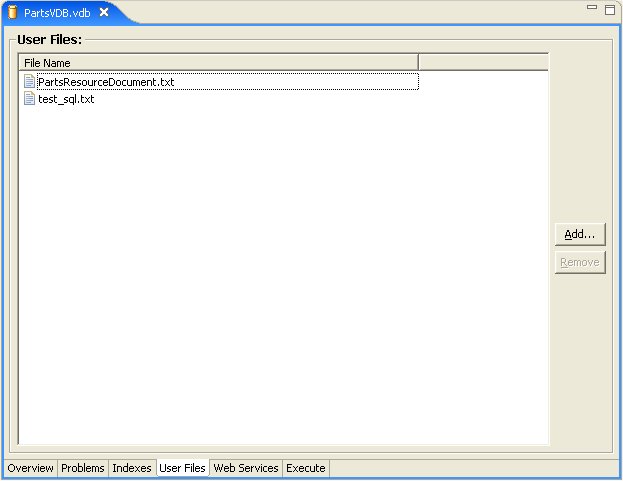 VDB Editor User Files Panel