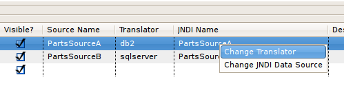 Change Translator or Data Source Actions