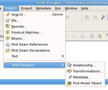 Find Model Object Action In Toolbar