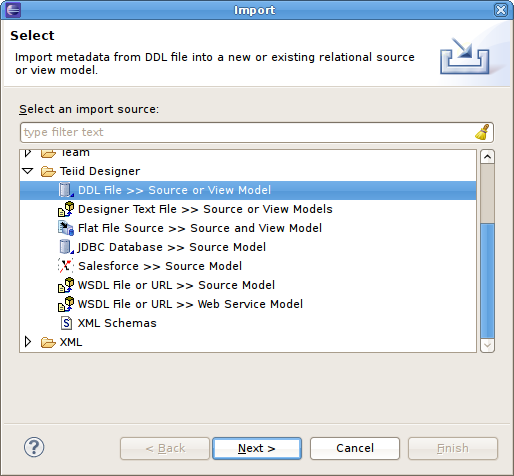 Import DDL