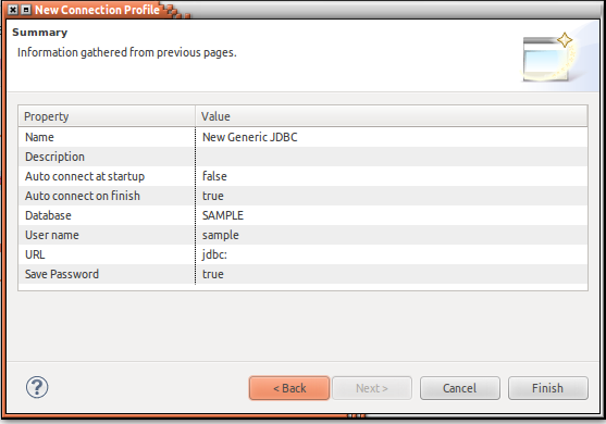 Generic JDBC Connection Properties