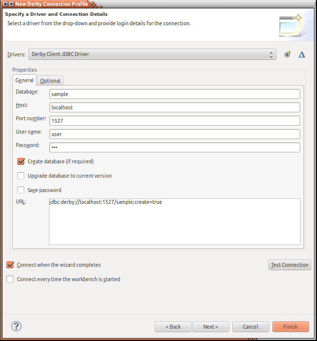 Derby Standard Connection Details