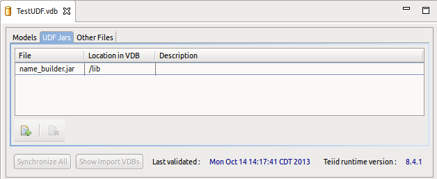 VDB UDF Jar Files