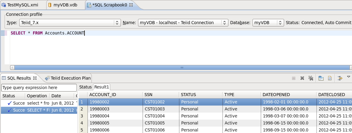 Execute VDB Example