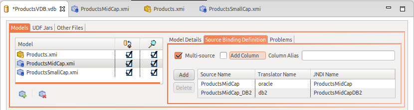 VDB Editor's Source Binding Definition