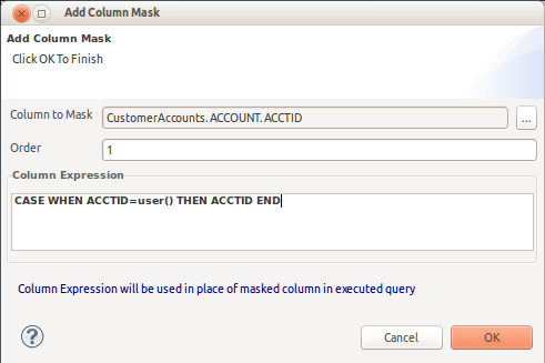 Add Column Masking