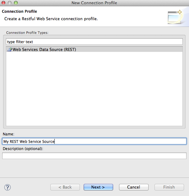 New REST Connection Profile