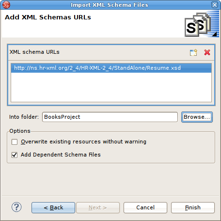 Add XML Schema URLs