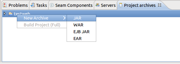 Project archives can be managed with the Archive Tools.