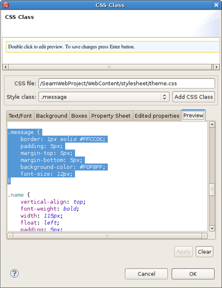 Visual Web Tools Reference Guide