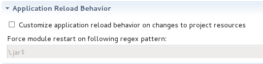 Application Reload Behavior