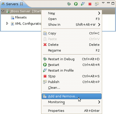 Add and Remove Projects