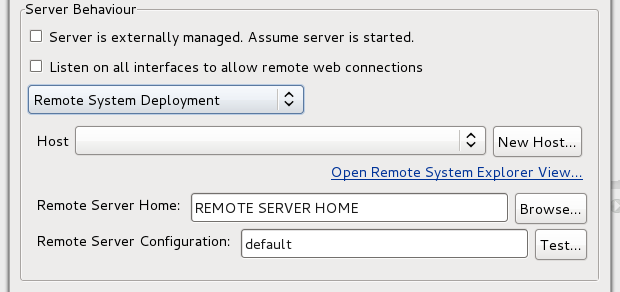 Remote System Server Creation for AS < 7.0