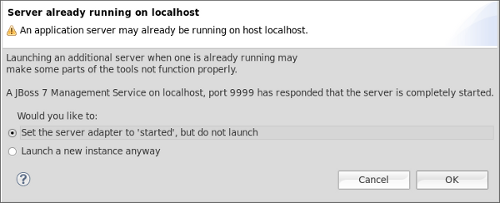 Conflicting Ports Warning