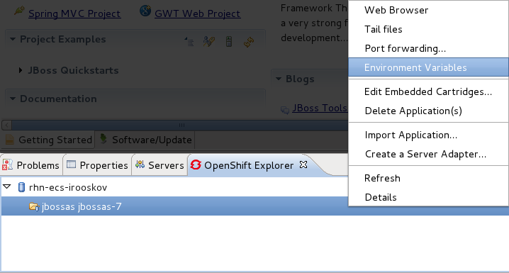 Spring mvc jboss store