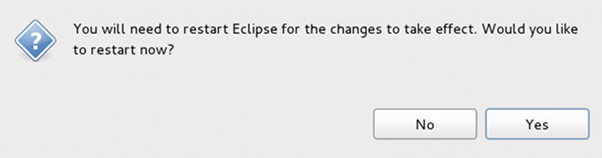 Restart Eclipse