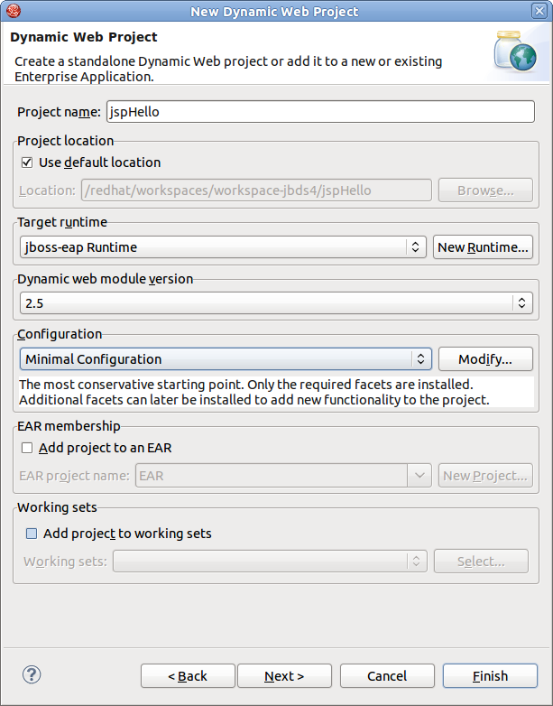 Chapter 5. Developing a simple JSP web application