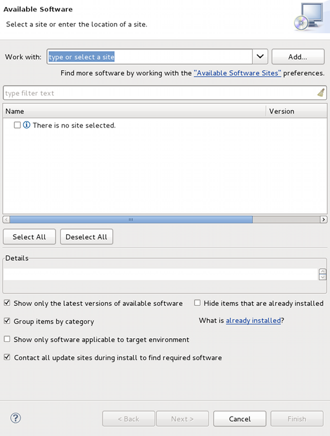 Install Dialog