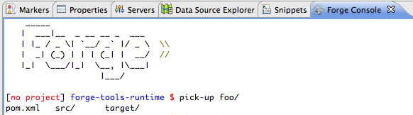 Execution of the open command.