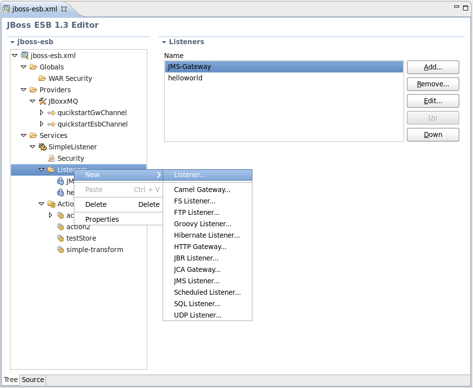 Adding New Listener for Service