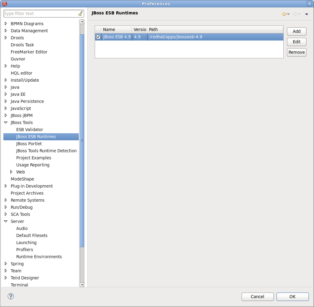 JBoss ESB Runtimes