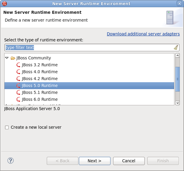 Type of Server Runtime Environment