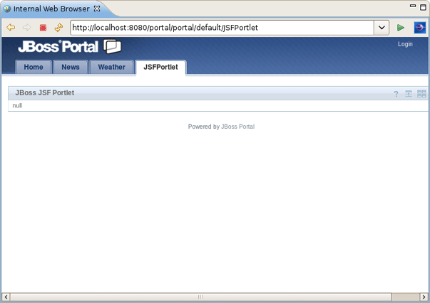 JSF Portlet in the Browser