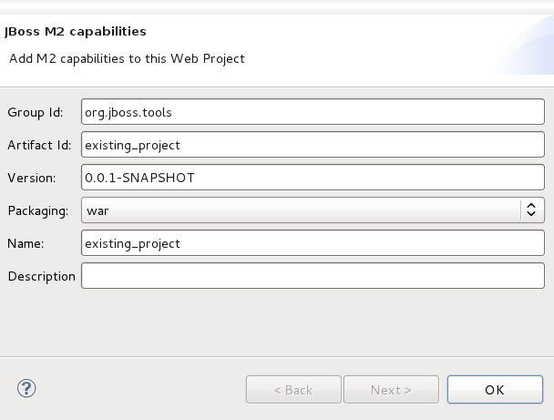 Setting the configuration for Maven integration.