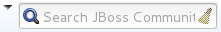In the JBoss Central tab, click the arrow next to the search box and select Search JBoss Community. In the search field, enter the search terms.