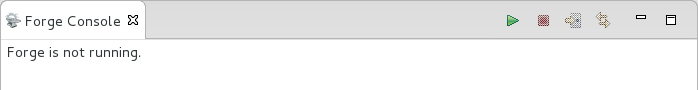 To open the Forge Console tab, click Window→Show View→Other. Expand Forge, select Forge Console and click OK. Alternatively, press Ctrl+4, at which you are prompted whether you also want to start Forge. Irrespective of your response to starting Forge, the Forge Console tab opens.