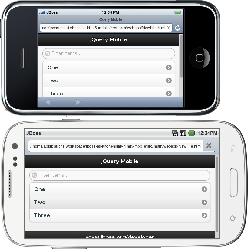 Right-click the simulated device and click Open Synchronized Window. Select from the list of available skins for the additional simulated device. An additional simulated device opens and displays the same web page as that of the synchronized simulated device. Opening a web page in one synchronized simulated device results in the web page opening in all the synchronized simulated devices.