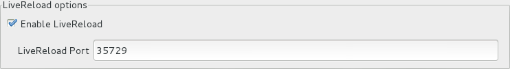 To change the default LiveReload port, right-click the simulated device and click Preferences. In the LiveReload options section of the Settings tab, in the LiveReload Port field type the port number you want to use. Click OK to close the window.