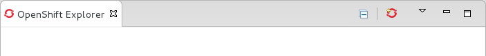 click the OpenShift Explorer view.