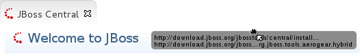 To install these plug-ins, drag the following link into JBoss Central: http://download.jboss.org/jbosstools/central/install?connectors=org.jboss.tools.aerogear.hybrid.