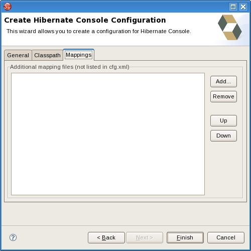 Specifying additional Mappings in Hibernate Console Configuration