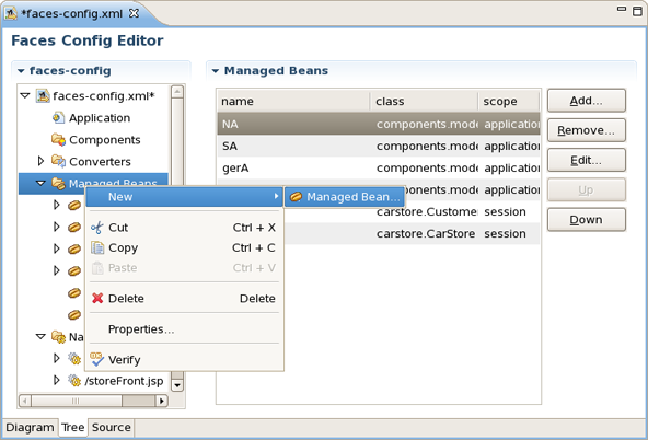 Editing in Tree View