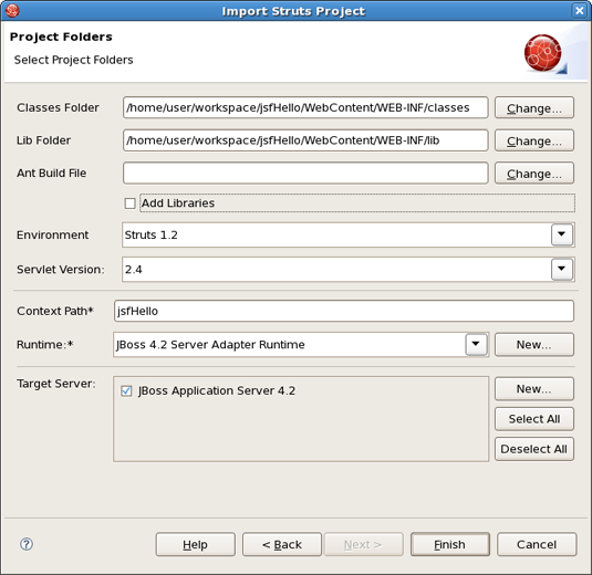Registering the Project at Server