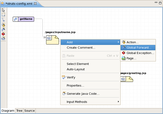 Diagram Context Menu